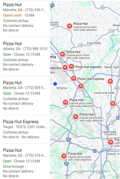 google business location on maps
